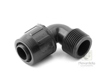 Könyökidom külső menettel 20x3/4