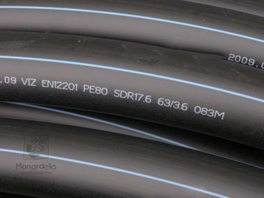 KPE ivóvízcső 63 mm - 10 bar